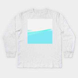 blue white abstract texture Kids Long Sleeve T-Shirt